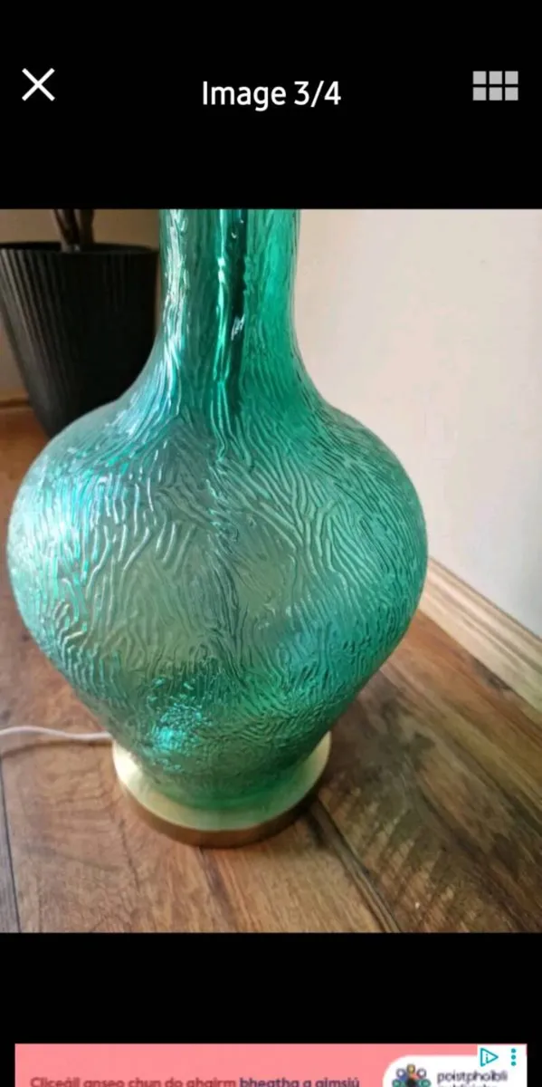 Tall green lamp - Image 2