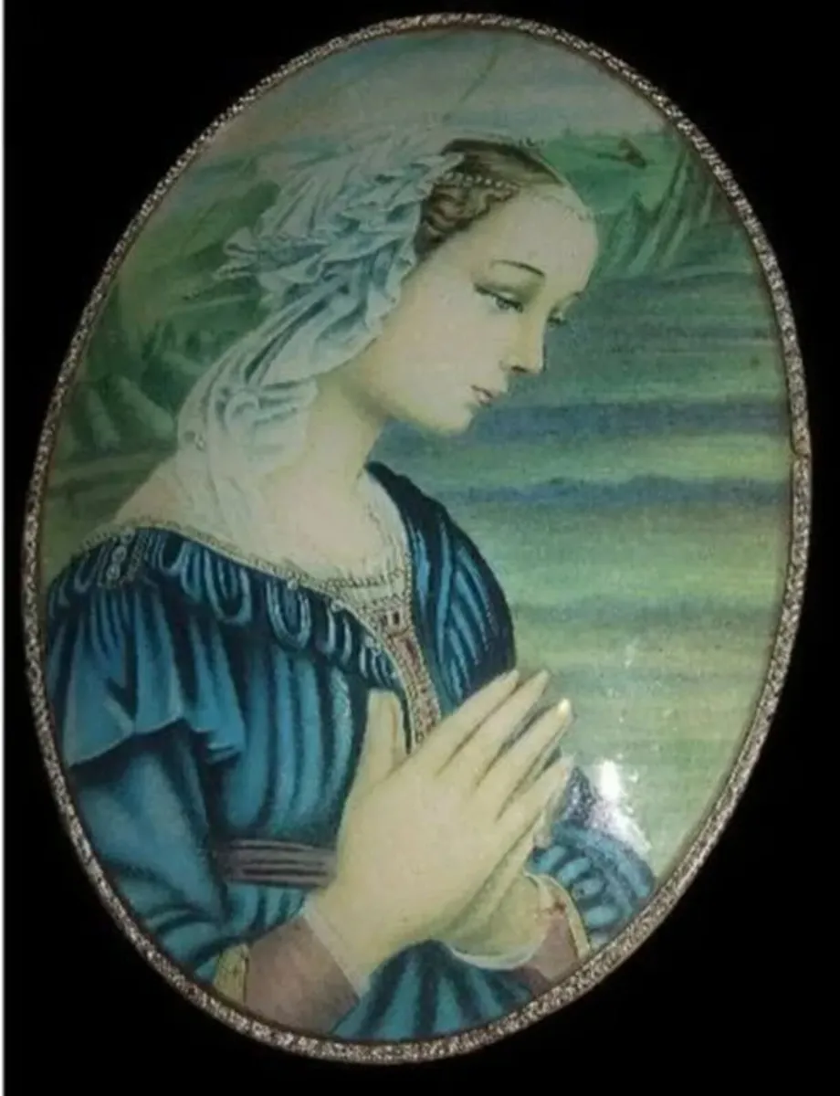 Vintage 1971 Italian Madonna Plaque - Image 2