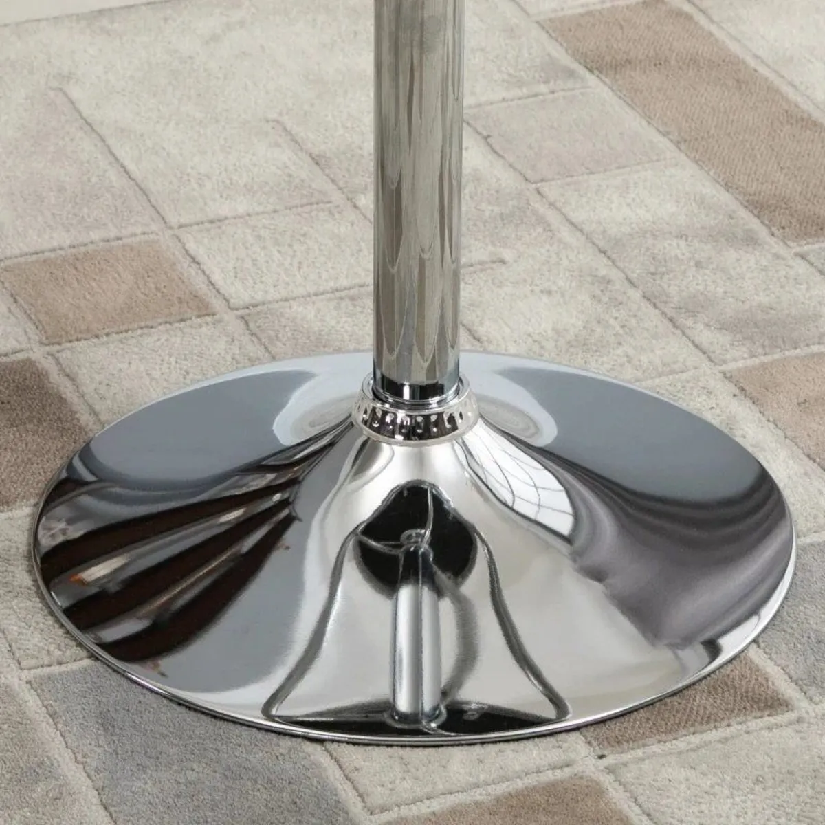 Black Aluminium Bar Table Adjustable Height - Image 4