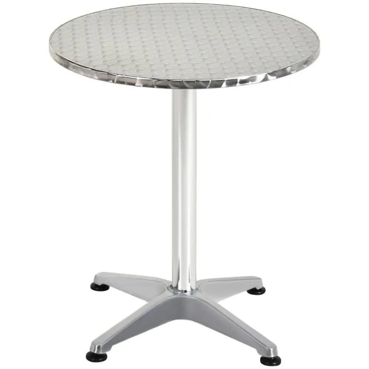 Aluminium Bar Table with Footrest Black - Image 4