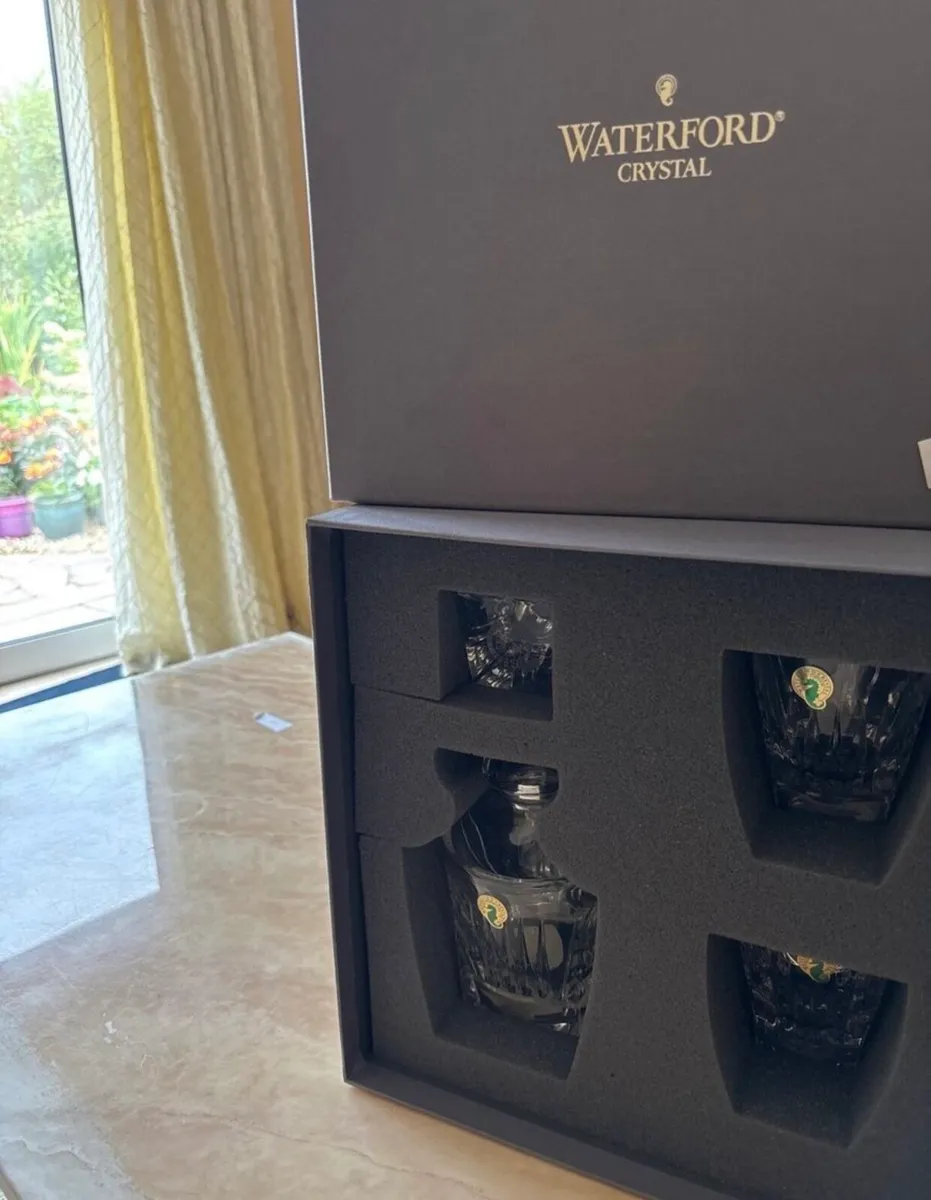 Waterford crystal decanter & whiskey glasses - Image 2