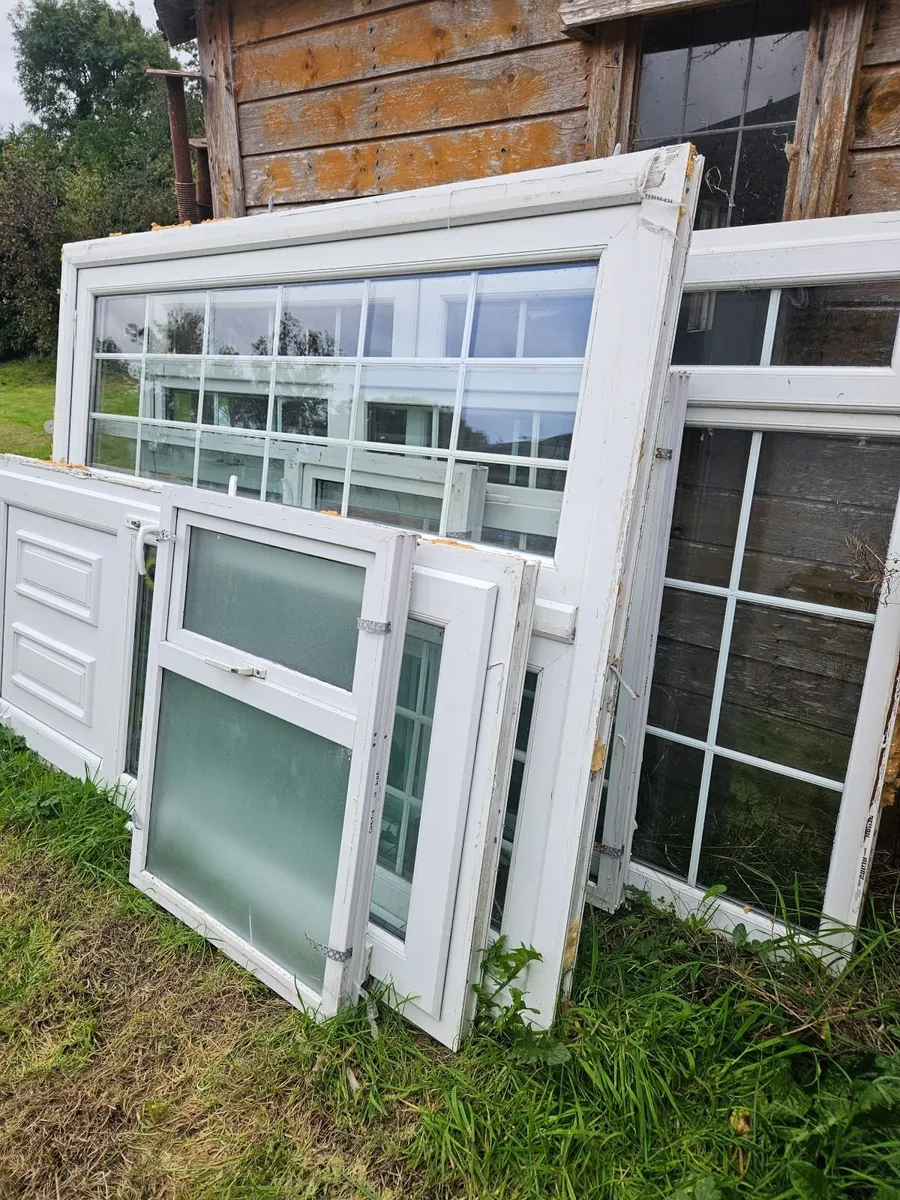 10 white UPVC double glazed windows - Image 1