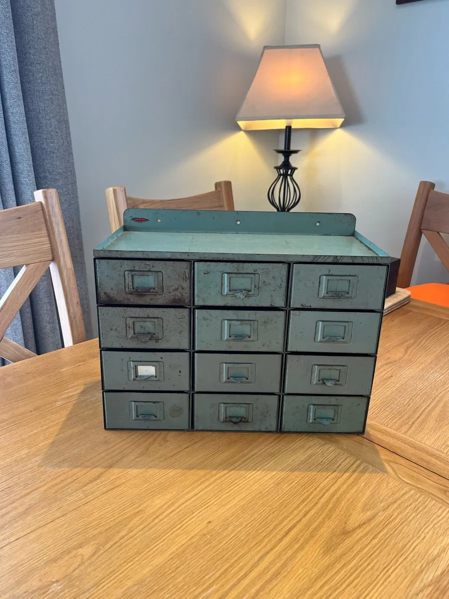 Vintage Industrial Bank Of Drawers - Image 2