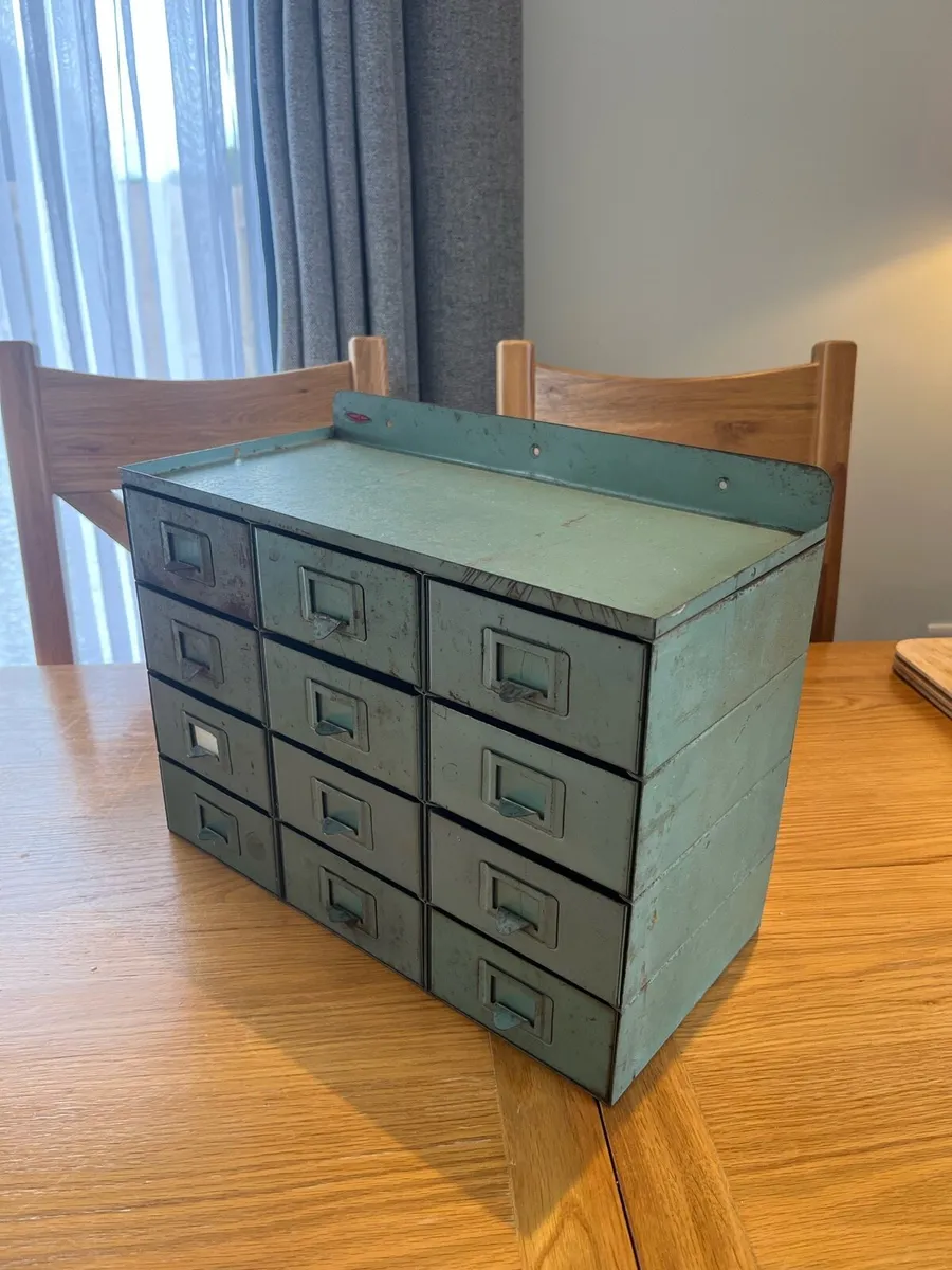 Vintage Industrial Bank Of Drawers - Image 3