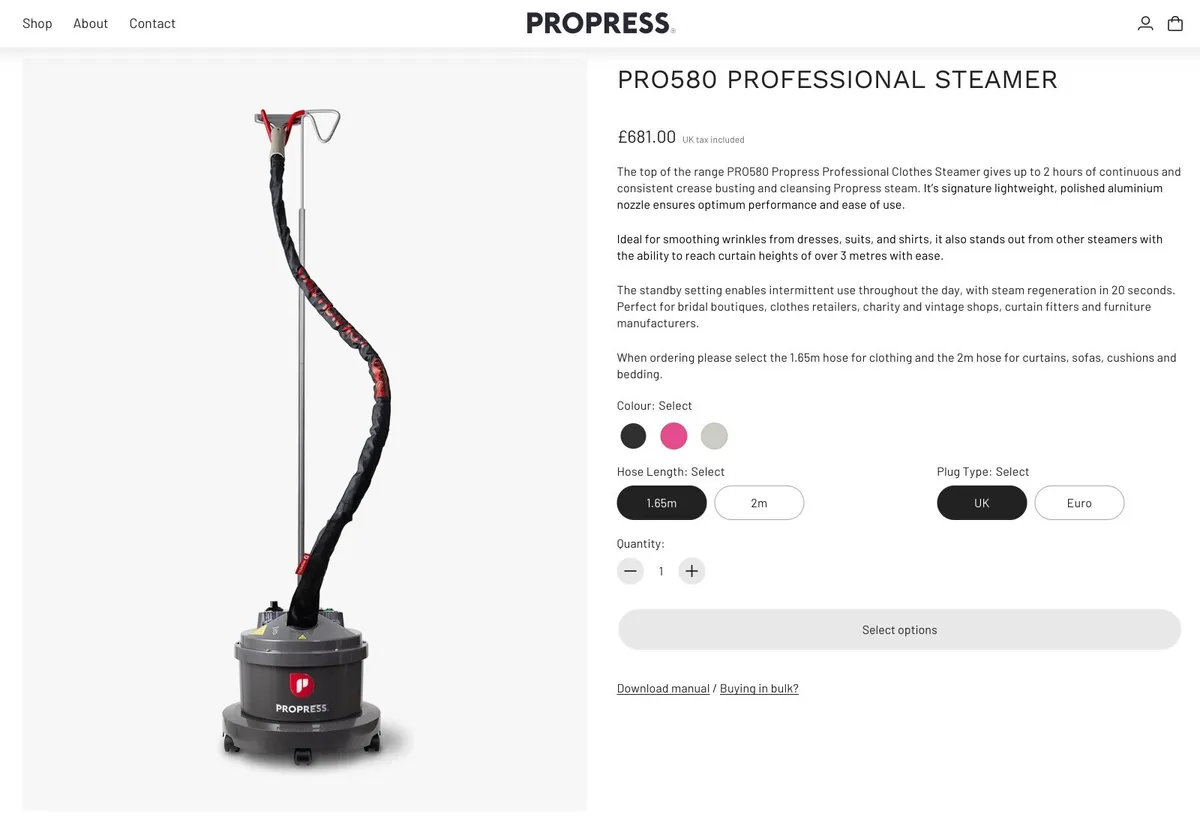 ProPress Professional Clothing Steamer - Image 2