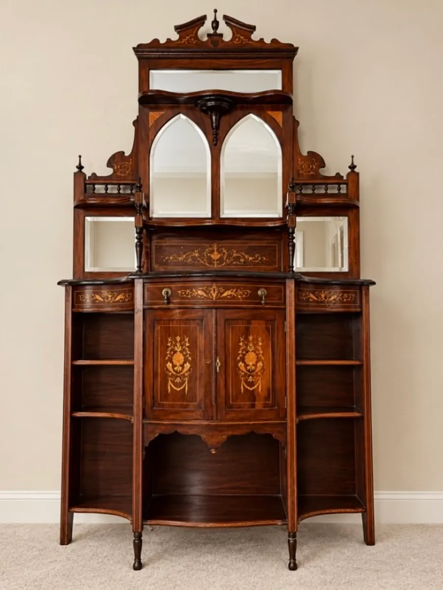 Victorian Sheraton Rosewood wine cabinet - Image 1