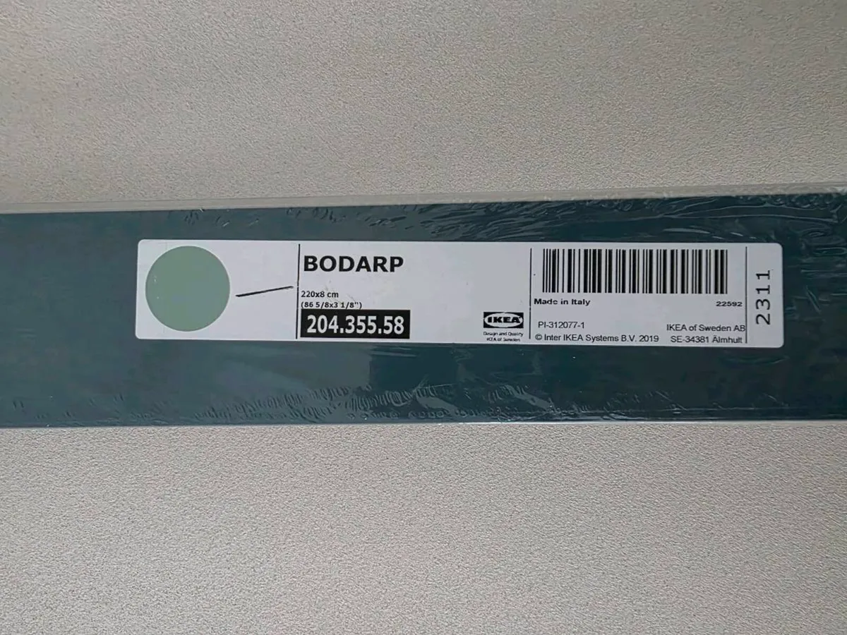 IKEA BODARP Grey-Green Plinth / Kickboard 220cm - Image 2