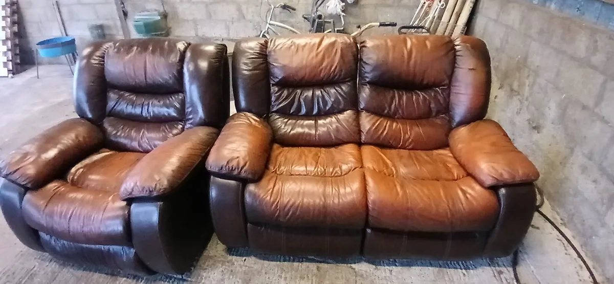 Recliner Couch and Chair - Image 1