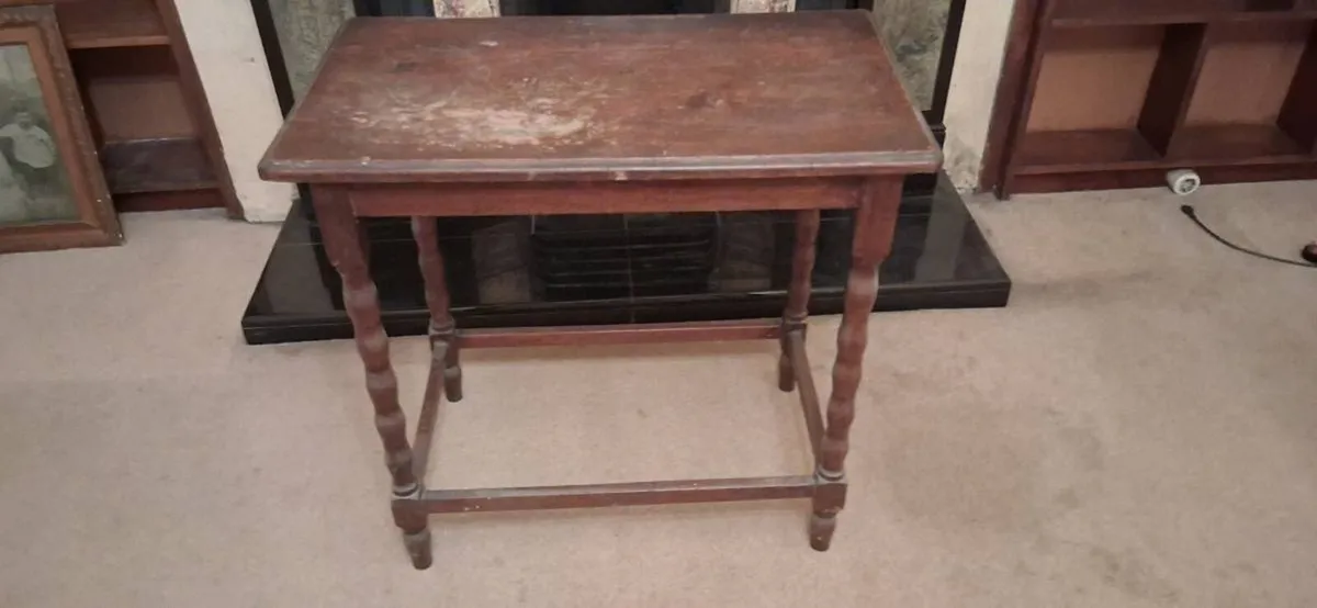 Vintage antique side table - Image 1