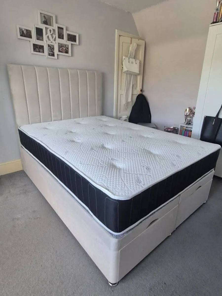 Divan Ottoman Base Bed Frame + Mattress Opt - Image 1