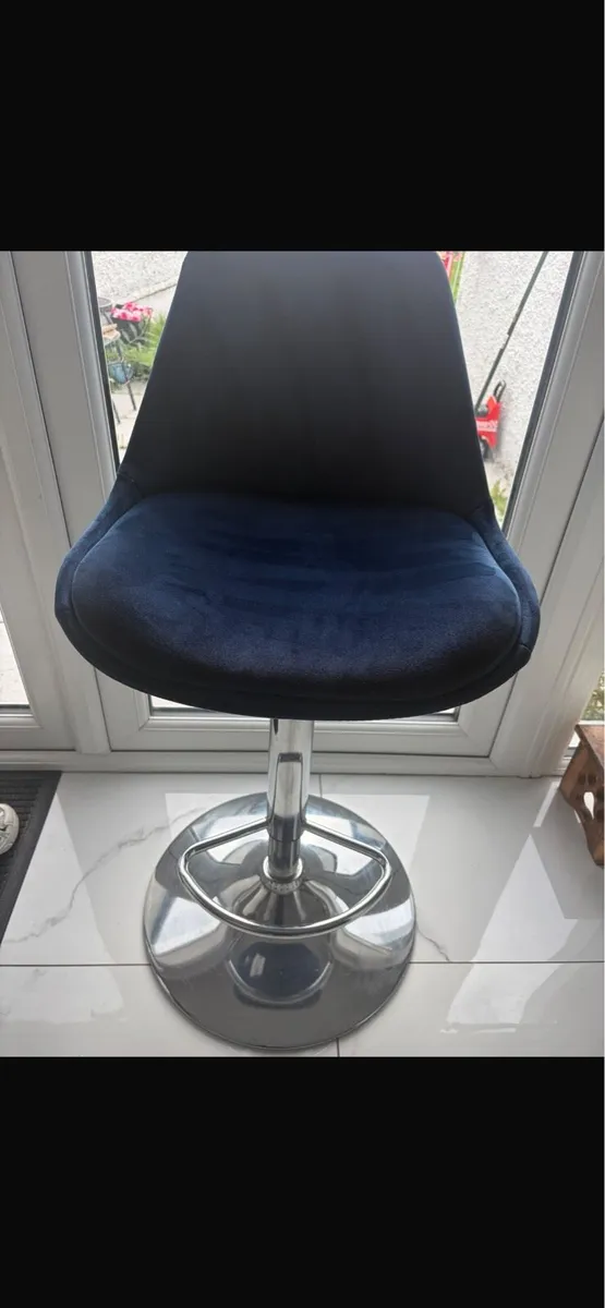 Kitchen stools Navy adjustable height X2 - Image 1