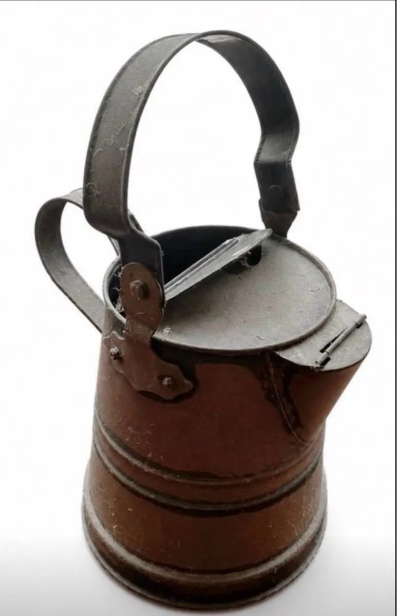 Antique copper churn