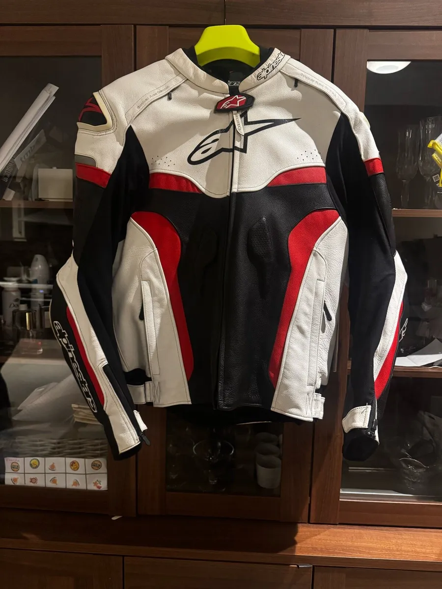 Alpinestars Leather Motorcycle Jacket – Size 56 - Image 1