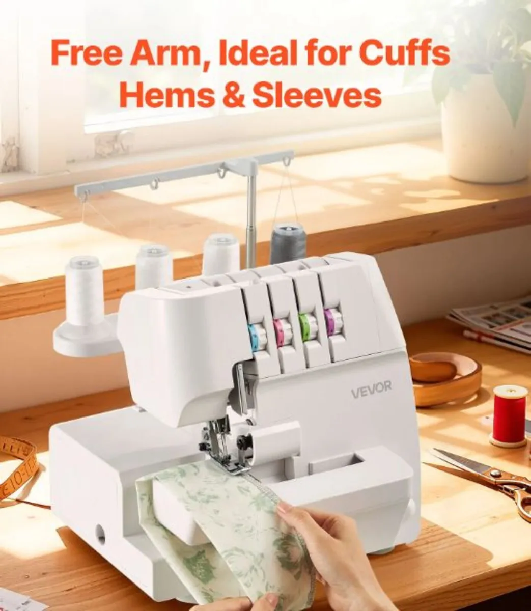 2 3 4 Thread Overlocker Sewing Machine with Differ - Image 3
