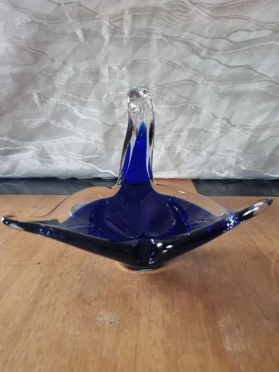 Murano glass swan plate - Image 3