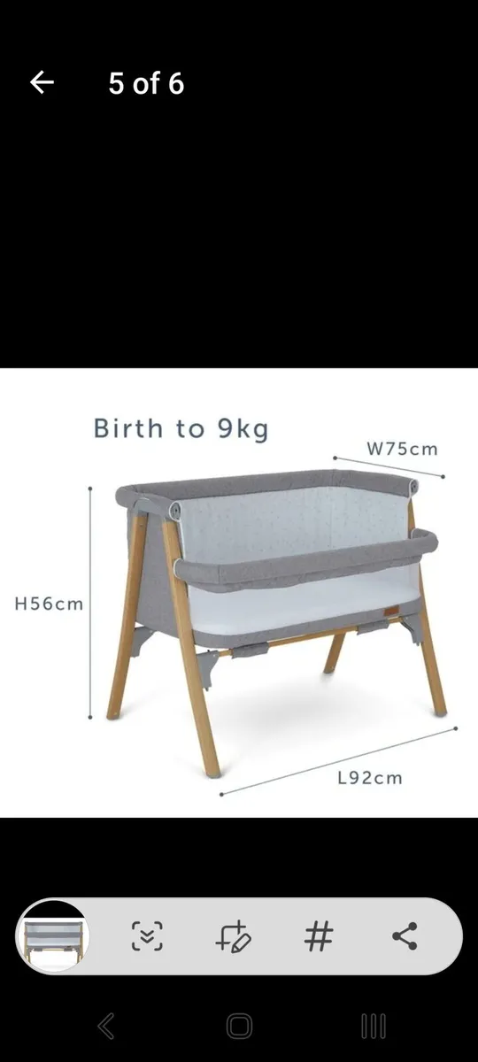 Baby elegance bedside crib - Image 3
