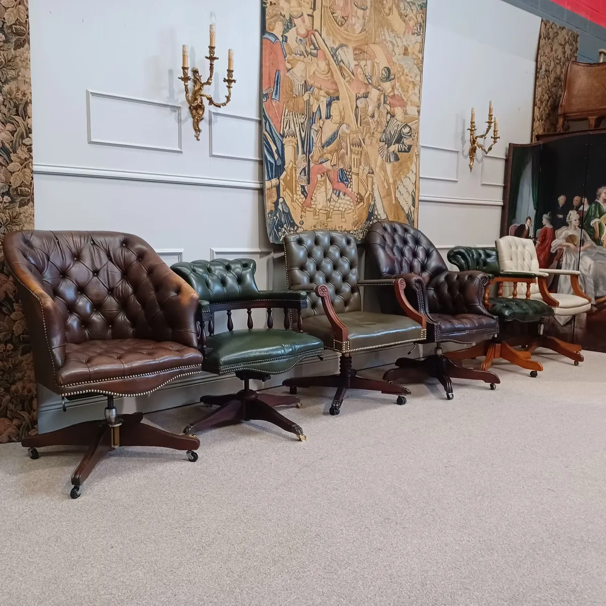 Captain's desk chairs - Image 1