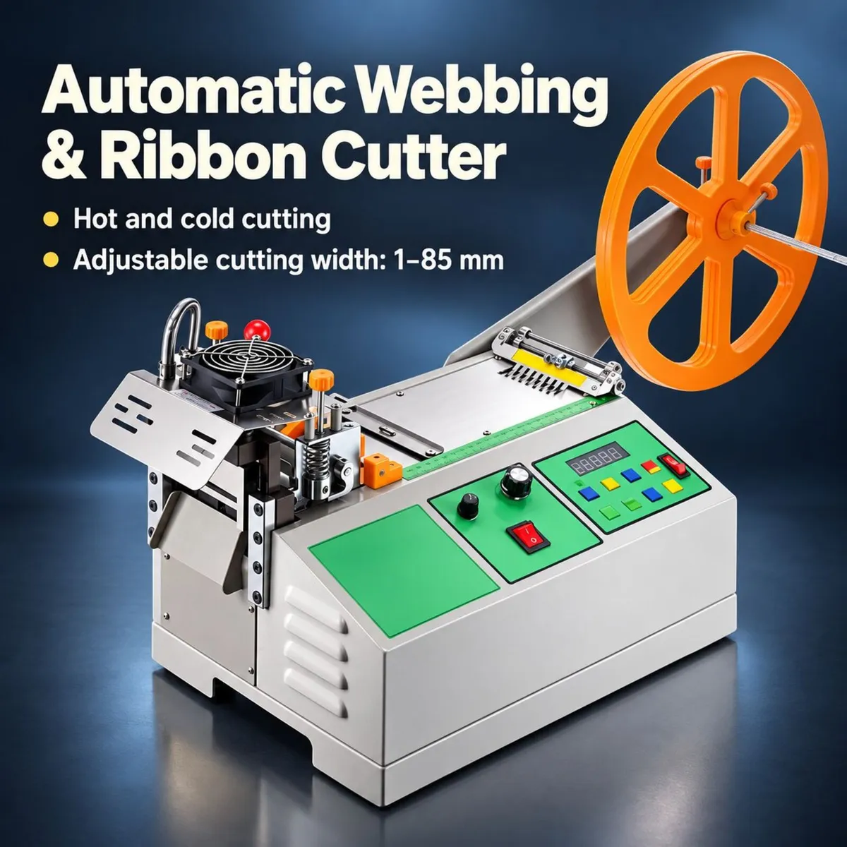 Automatic Hot and Cold Webbing Ribbon Cutting Mach - Image 1