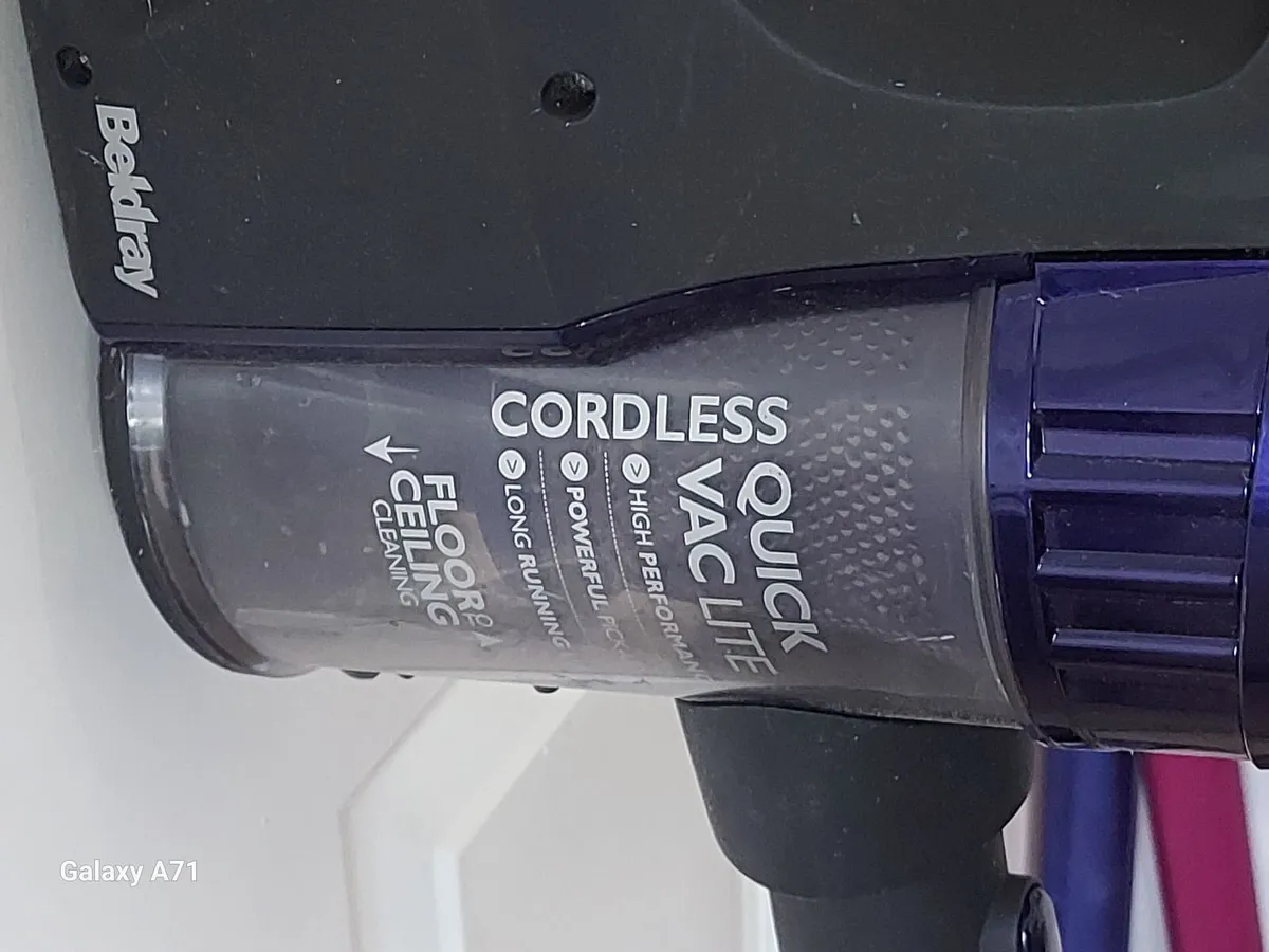 BELDRAY Cordless Quick Vac Lite, Model BEL0737 - Image 2