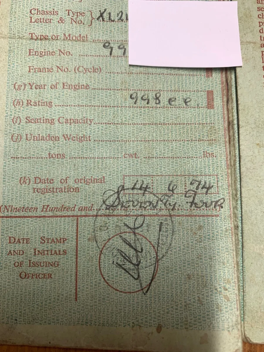 Vintage Mini countryman Taxbook 1974 - Image 3
