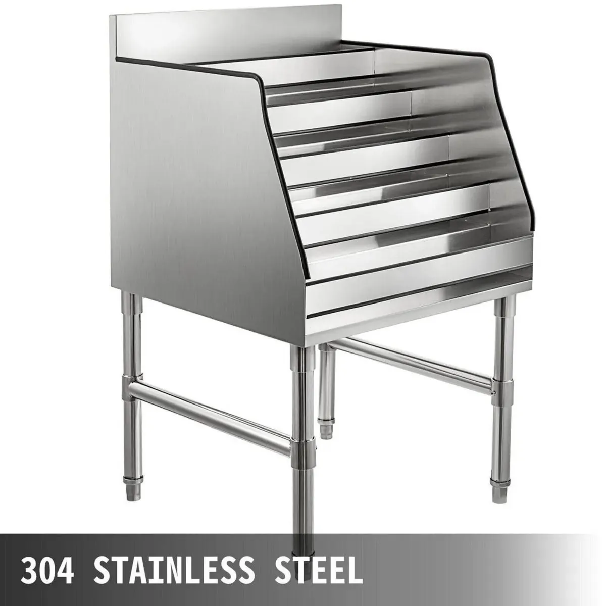 5 Tier Stainless Steel Bottle Storage Rack - Image 3