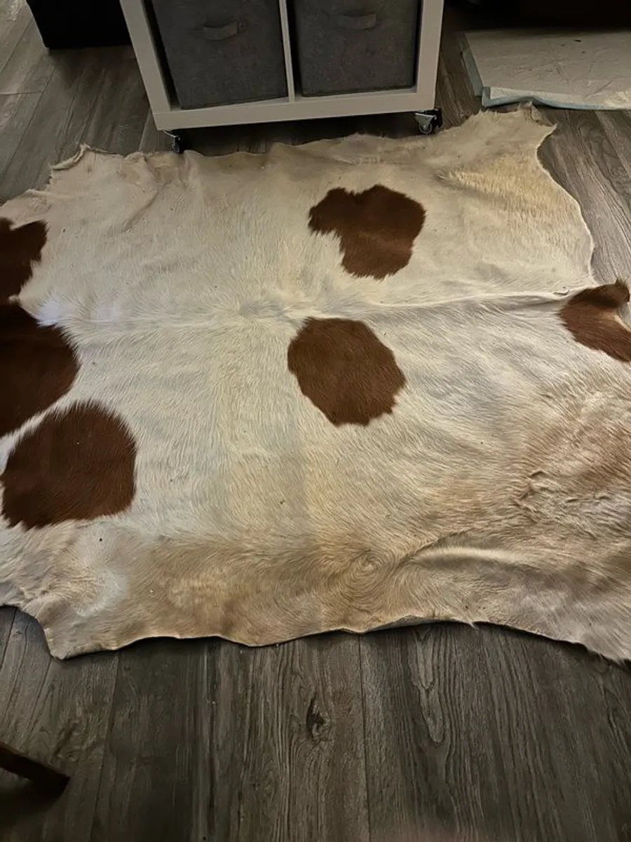 cow skin rug - Image 1
