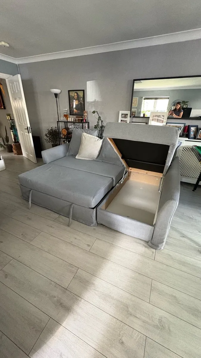 IKEA sofa bed with storage - Image 2