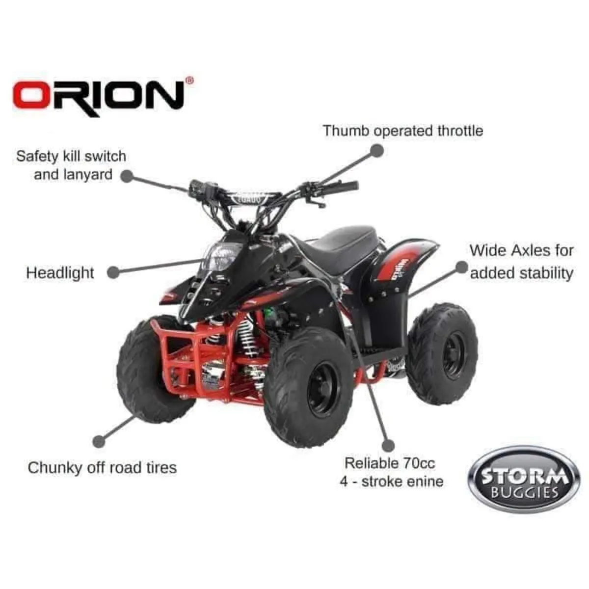 50cc & 70cc petrol quads - Image 4