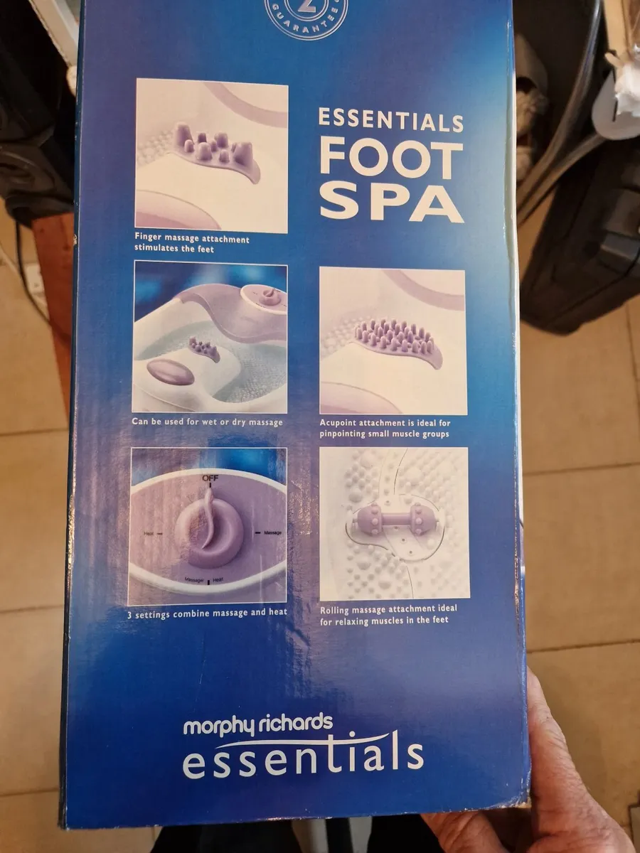 NEW IN BOX Morphy Richards Essentials Foot Spa - Image 3