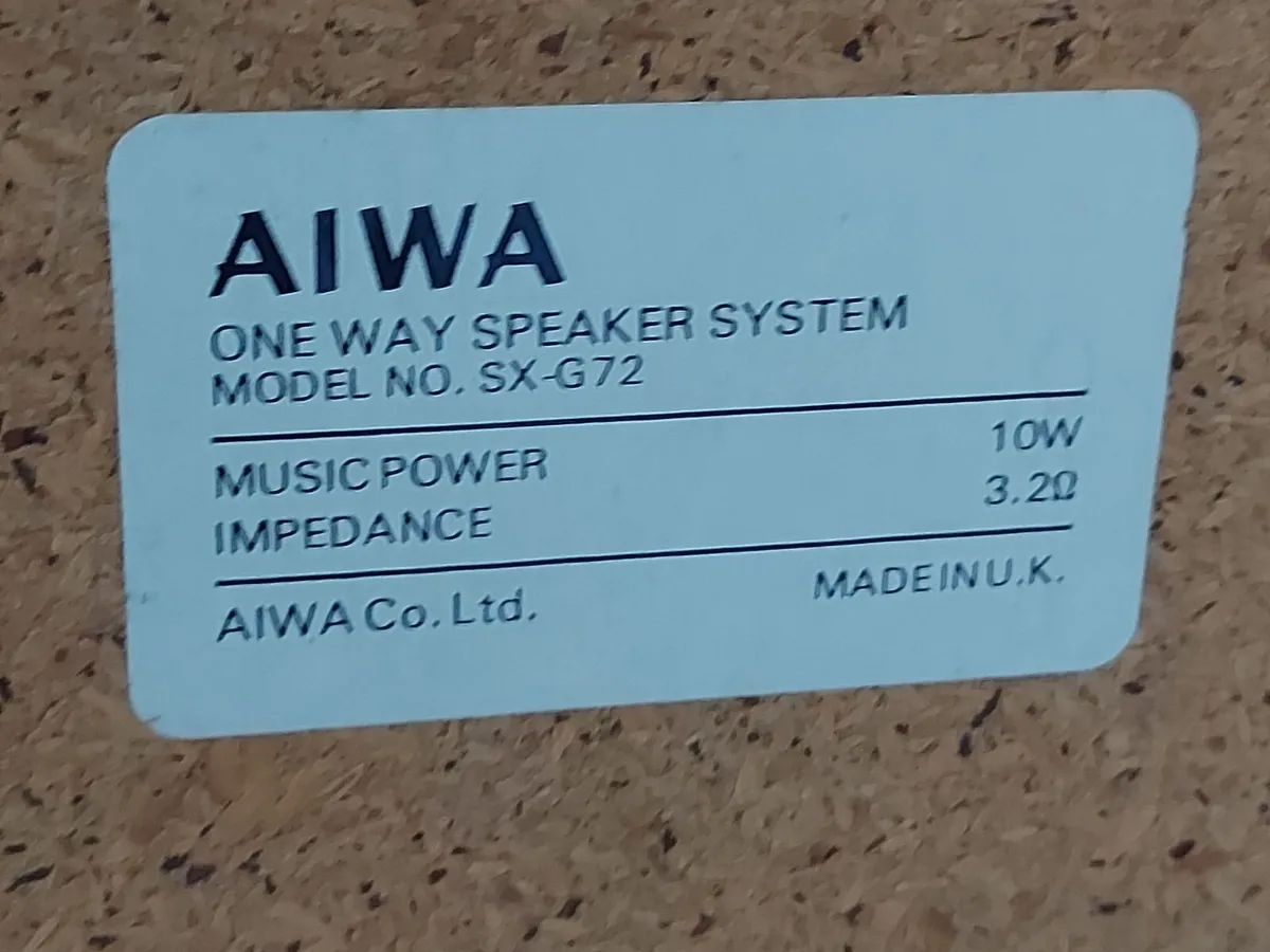 AIWA 70 Series, Stereo HIFI, Model No CX-72K - Image 3