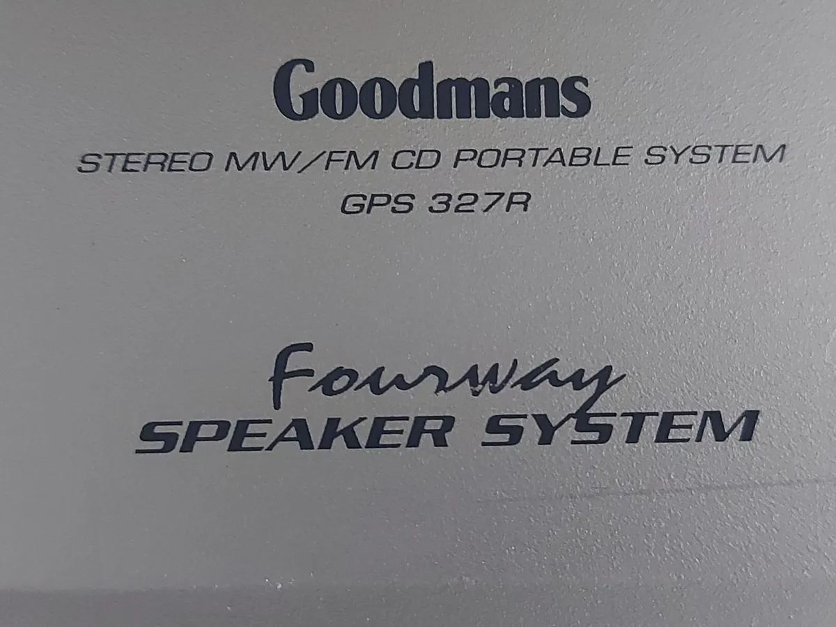 GOODMANS Stereo MW-FM CD, Model GPS 327R - Image 4