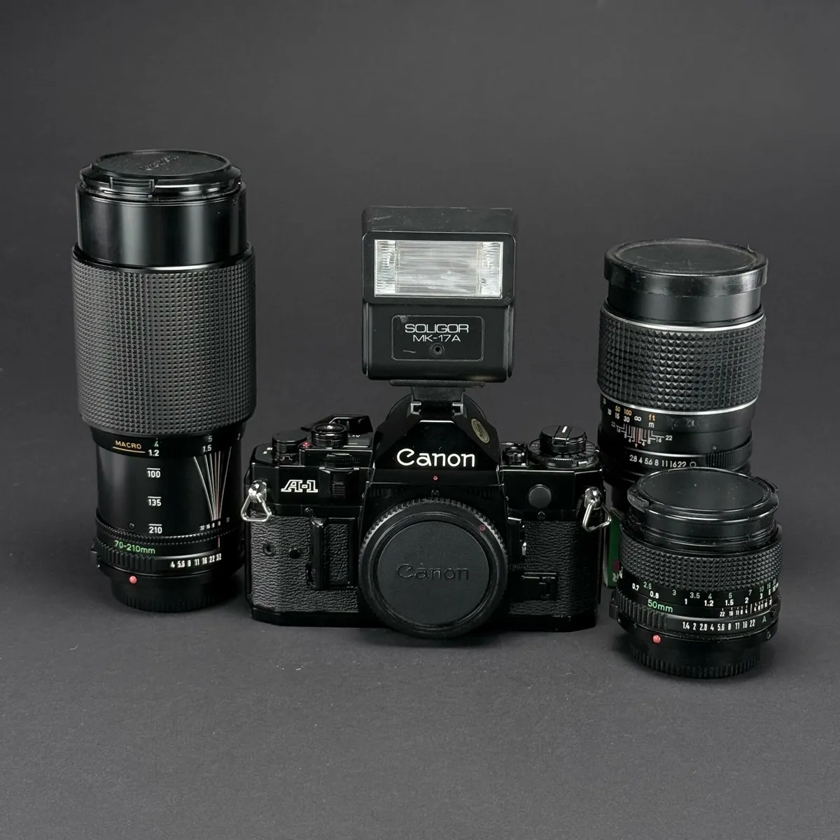 Canon A1 film camera bundle - Image 1