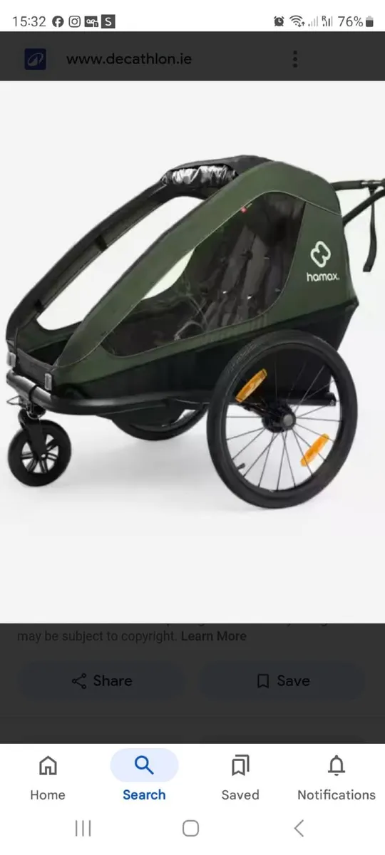 Hamax bike trailor / buggy - Image 2