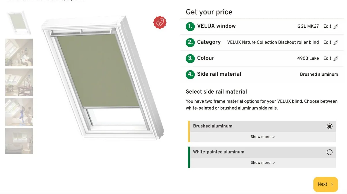 Velux black out blind - brand new - GGL MK27 - Image 4