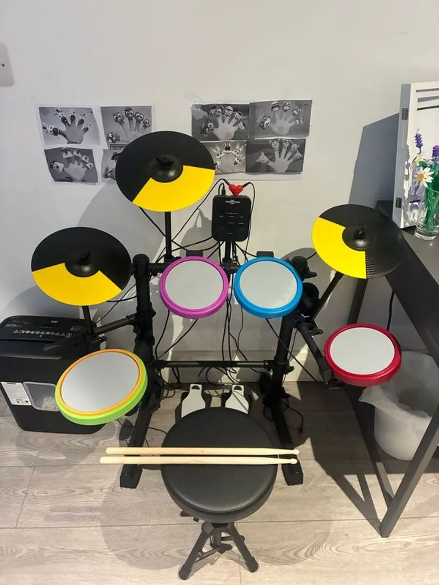 Kids Junior Electronic Drum Kit - Image 1