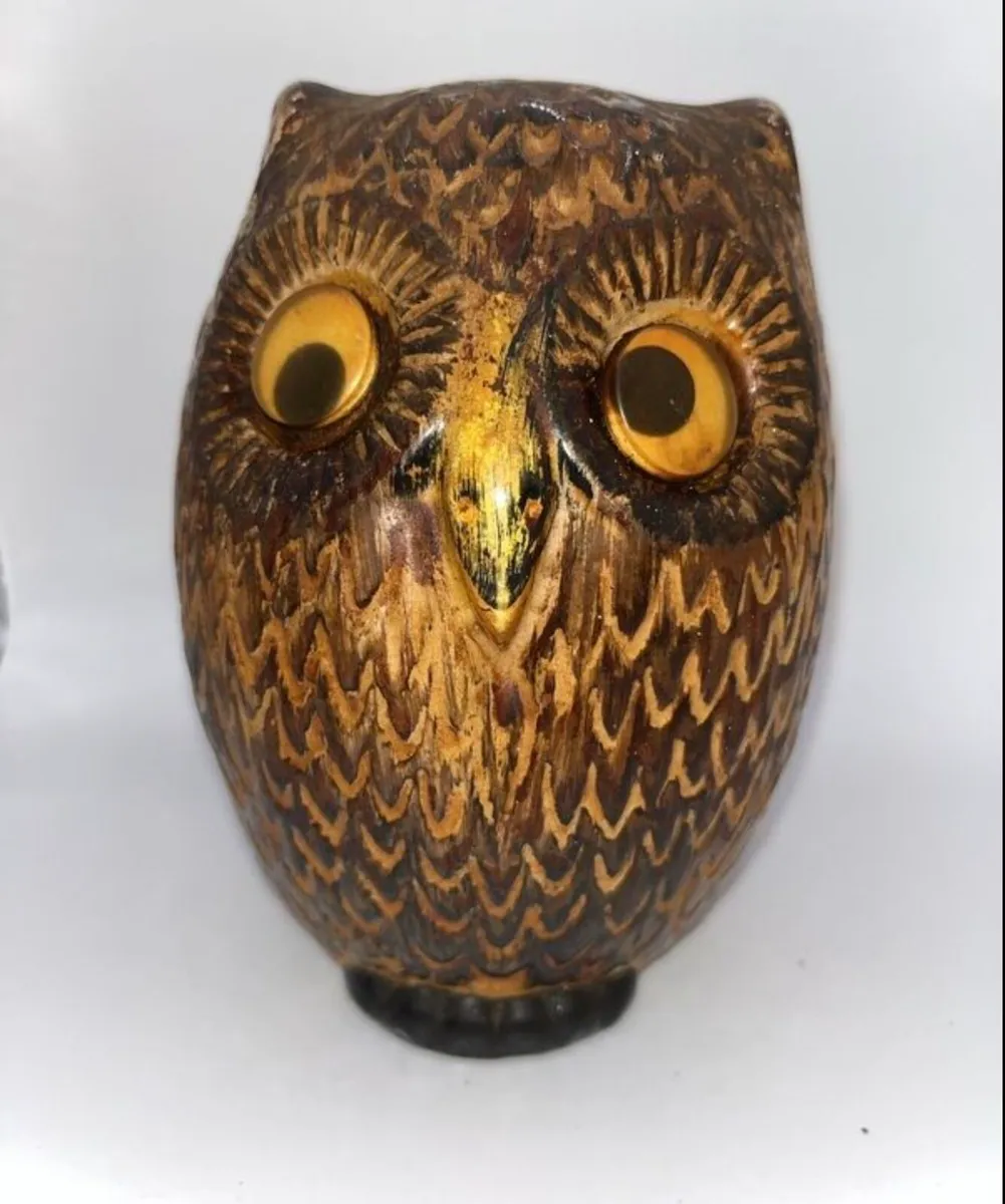 Vintage 1960s Dendan Ware Owl Money Box - Image 1