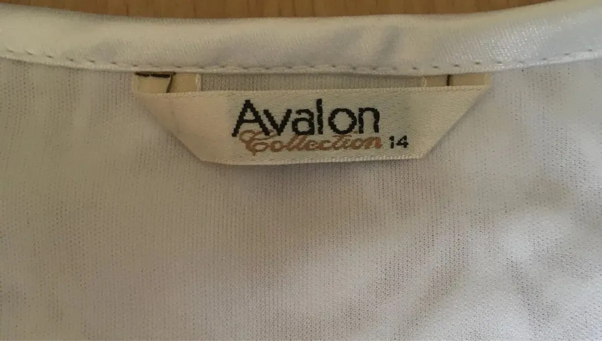 Avalon Lined Lace Top, Size 14, Snow White - Image 2