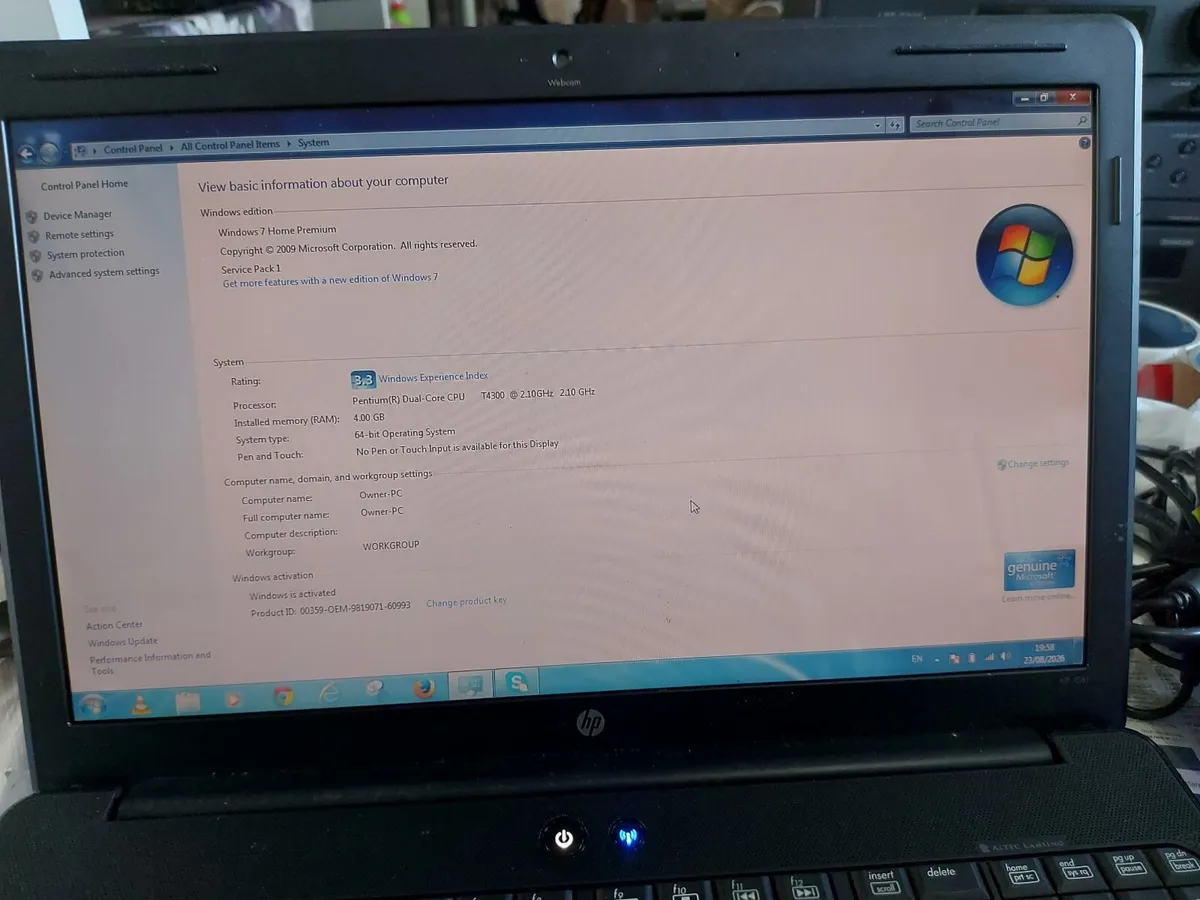 HP G61 15.6 inch Laptop, Model No. G61-110SA, 4GB - Image 1