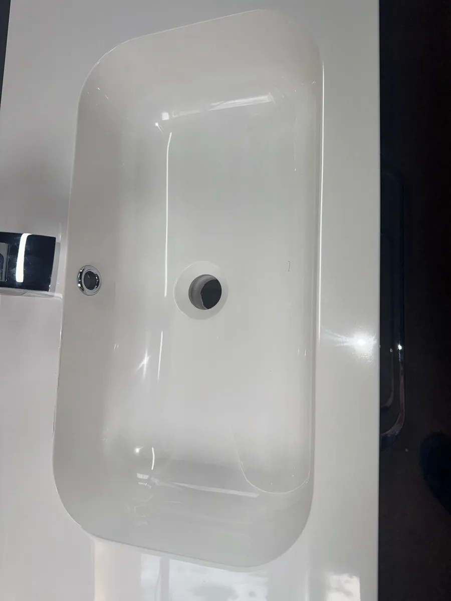 Brand New White 800mm Vanity Unit Basin & Tap - Image 4