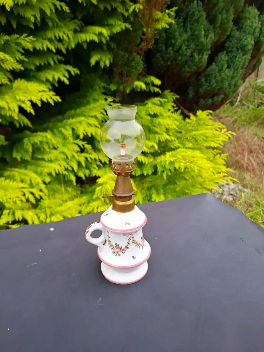 Bedside ceramic oil lamp postage possible - Image 2