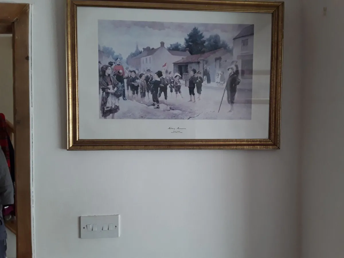 Large picture titled military manoeuvres - Image 3
