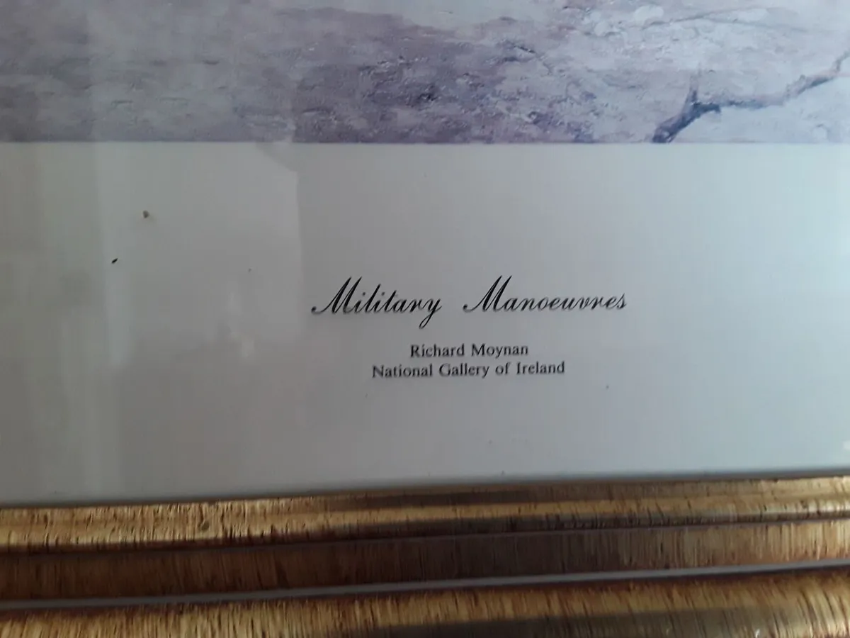 Large picture titled military manoeuvres - Image 4