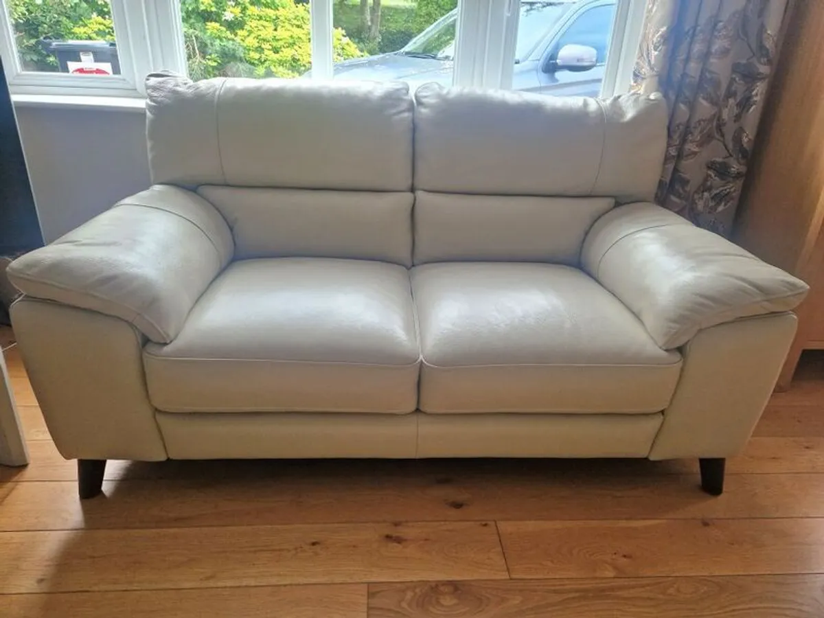 Natuzzi Leather Sofas 3 + 2 - Image 2