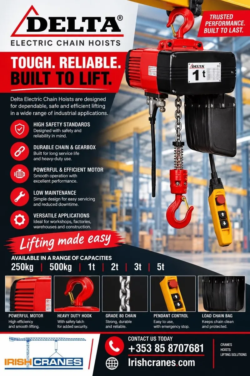 Delta Electric Chain Hoists - Image 1