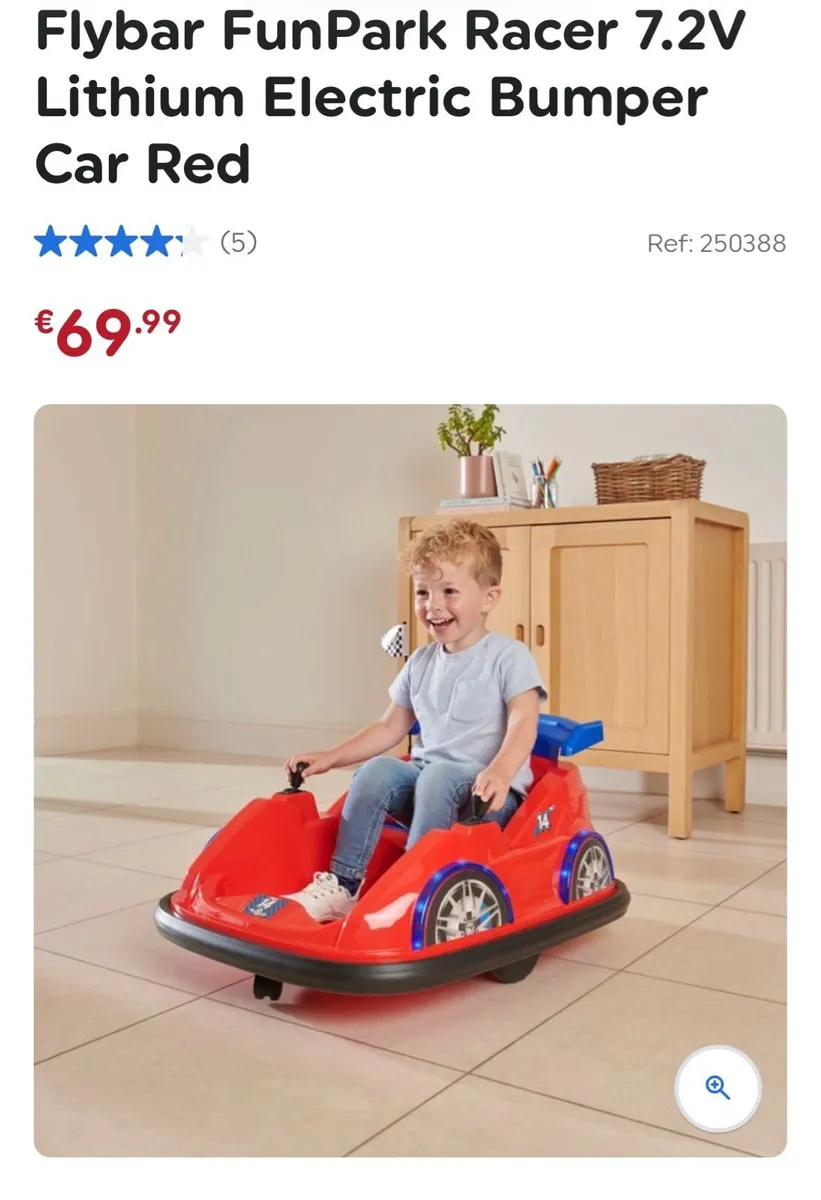 Flybar Racer Electric Bumper Car - Image 2