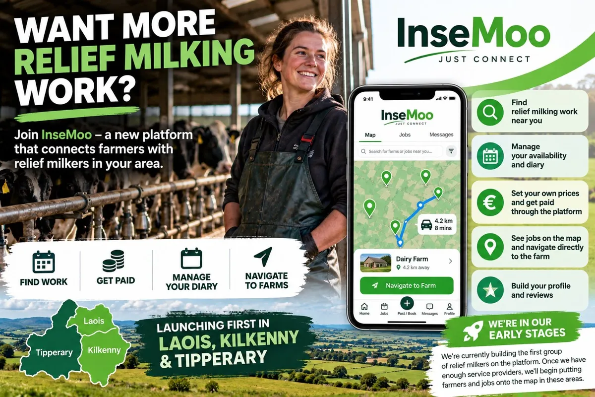 Relief Milkers Wanted – Find More Work with InseMo - Image 1