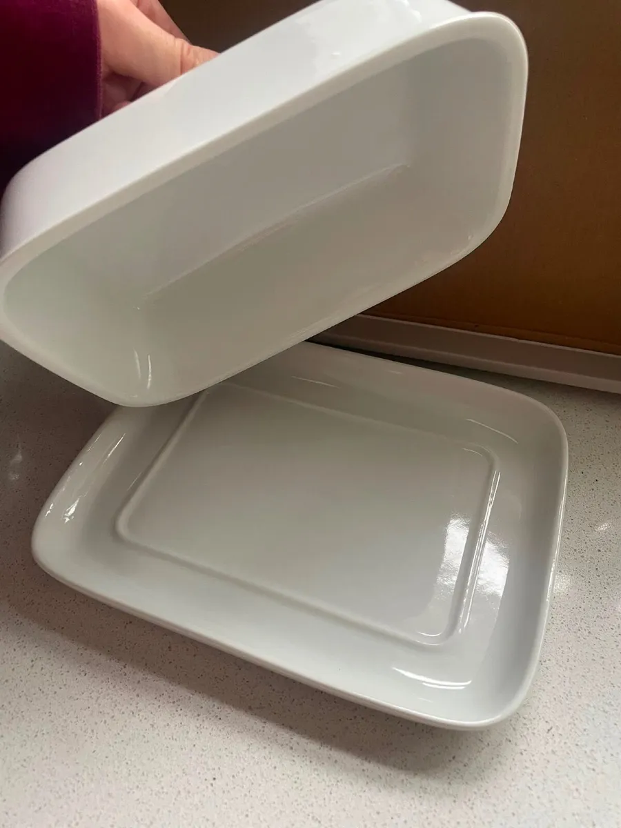 White Butter Dish - Image 2