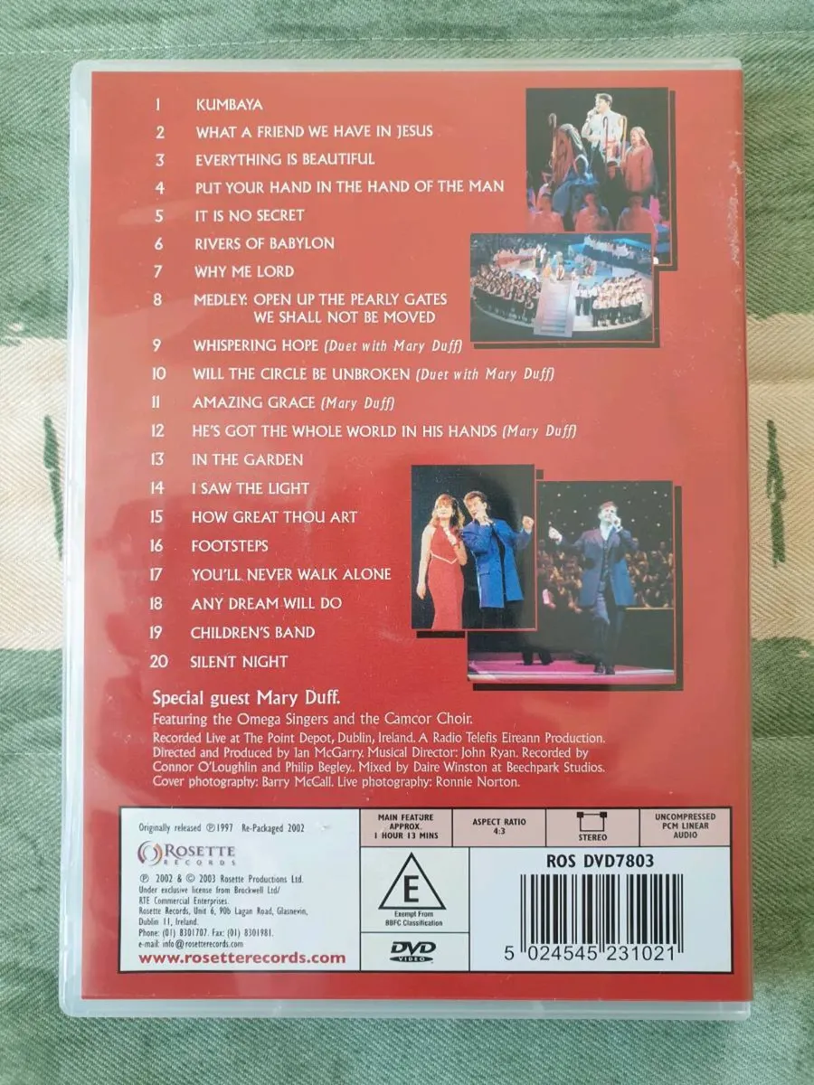 Daniel O'Donnell DVD Gospel Show Live Mary Duff - Image 2