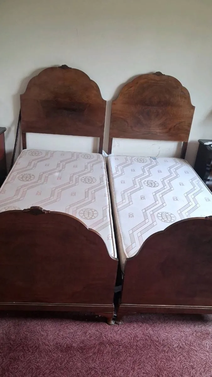 2 x Timber single beds FREE - Image 1
