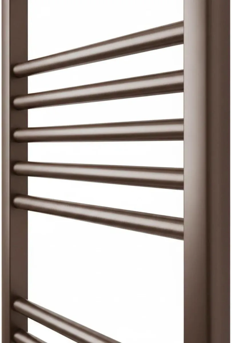 Brushed Bronze Heated Towel Rail 500MM - Image 3
